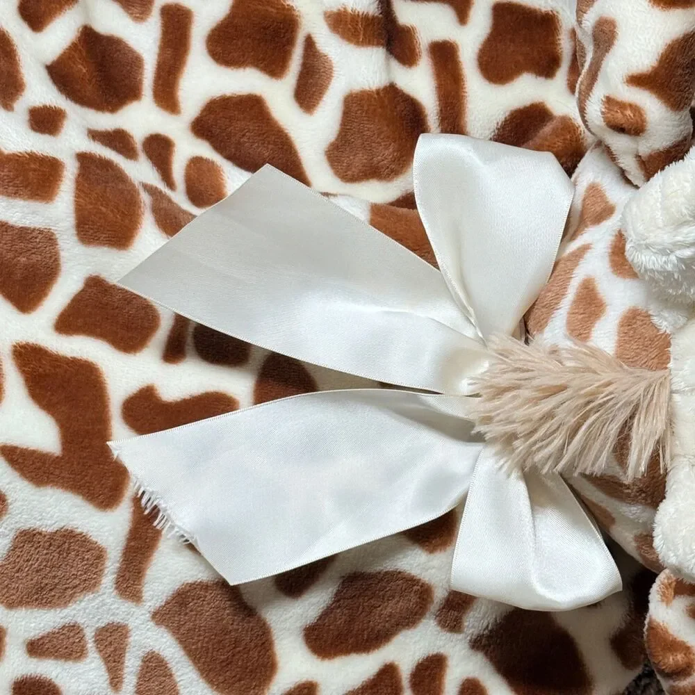 Bearington Baby Giraffe Plush Animal Play Mat Blanket Tummy Time Nursery Decor